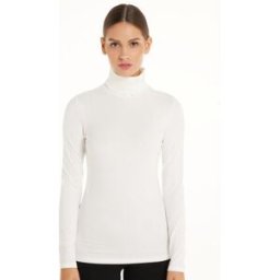 Tezenis Triko s Rolákem z Bavlny a Termo Modalu Žena Bílá Größe XL