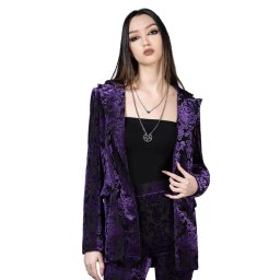 kabátek dámský (sako) KILLSTAR - 9th Circle - Purple - KSRA009865