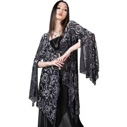 přehoz dámský KILLSTAR - Flowering - Grey - KSRA009485