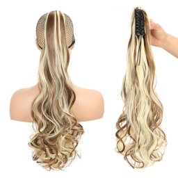 Girlshow Culík, cop na skřipci vlnitý, 50 cm - F6/613 (melír tmavě plavé v beach blond)