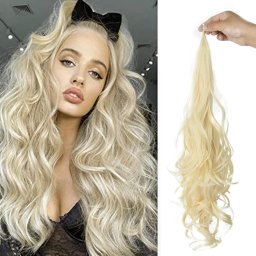 Girlshow Prodlužovací culík 70 cm flexibilní ovinutí kolem culíku - 613 (beach blond)