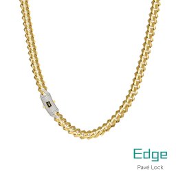 Monaco Chain Edge Plain Pavé lock 9,5mm IZ30144