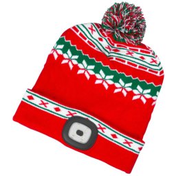 Slovakia Trend Čepice s LED světlem Strend Pro X-mas, červeno-zelená, L 3133512