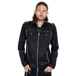 košile pánská VIXXSIN - GRADY - BLACK - POI1332