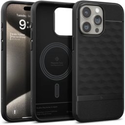 Pouzdro SPIGEN CASEOLOGY PARALLAX MAG MAGSAFE IPHONE 15 PRO MAX - Černé