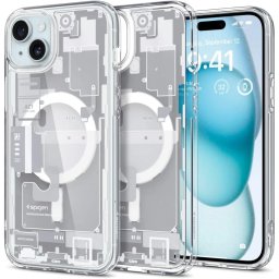 Pouzdro Spigen Ultra Hybrid MagSafe iPhone 15 Plus - Zero One White