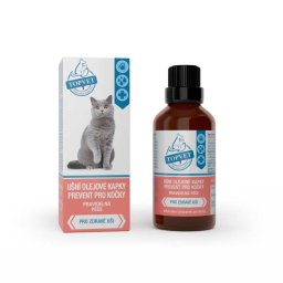Topvet ušní kapky Prevent pro kočky 50ml
