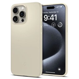 Pouzdro Spigen Thin Fit na iPhone 15 Pro - Mute Beige