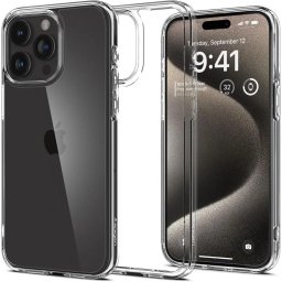 Pouzdro Spigen Ultra Hybrid iPhone 15 Pro Max - Crystal Clear