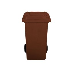 Max D120BR Popelnice 120 L hnědá s kolečky