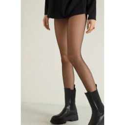 Tezenis 2 Páry Neprůhledných 20 Denových Punčocháčů Žena Cerná Größe XL