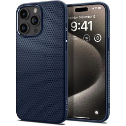 Pouzdro Spigen Liquid Air iPhone 15 Pro Max - Navy Blue