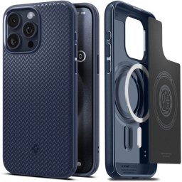 Pouzdro Spigen Mag Armor MagSafe iPhone 15 Pro Max - Navy Blue