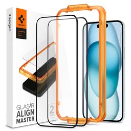 Spigen GLAStR Align Master FullCover 2-Pack iPhone 15 Plus