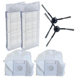 2x HEPA filtr, sáčky a boční kartáčky pro XIAOMI Roidmi EVE / Roidmi EVE Plus 6ks