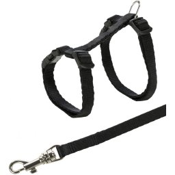 Trixie Nylonový postroj pro koťata 19-31cm/8mm Barva: černá