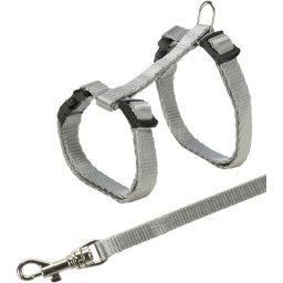 Trixie Nylonový postroj pro koťata 19-31cm/8mm Barva: šedá
