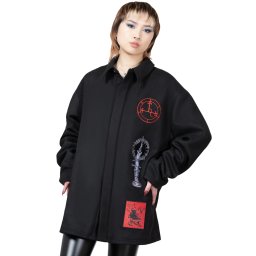 kabát unisex KILLSTAR - Incendiary - Black - KSRA008369