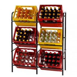 DEMA Regál pro přepravky / stojan na max. 6 bedýnek 17201D