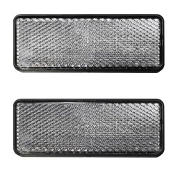 DEMA Odrazka samolepící bílá 95x38 mm, 2 ks 69039D
