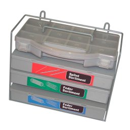 DEMA Pružiny a závlačky v organizéru, 900-dílná sada 40583D