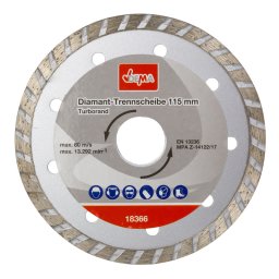 DEMA Diamantový řezný kotouč Turbo 115 mm DDT115T 18366D