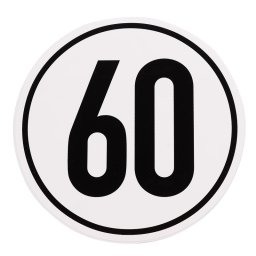 DEMA Rychlostní nálepka 60 km/h, 200 mm 48074D