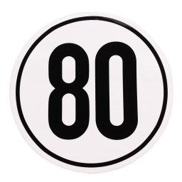 DEMA Rychlostní nálepka 80 km/h, 200 mm 48075D