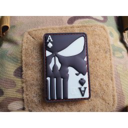 JACKETS TO GO nášivka PUNISHER ACE OF SPADES velcro GLOW IN THE DARK