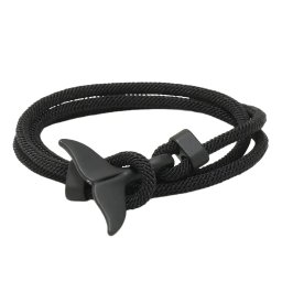 Gaira® Náramek Černá ploutev 3210, Barva černá