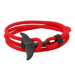 Gaira® Náramek Černá ploutev 3210, Barva červená