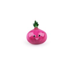 Brož / odznak mini, barva 3 pink ředkvička