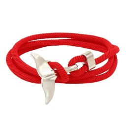 Gaira® Náramek Stříbrná ploutev 3223, Barva červená