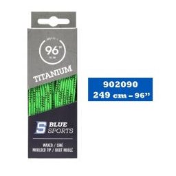 Tkaničky do bruslí Blue Sports Titanium Green 84 palců = 213cm