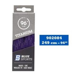 Tkaničky do bruslí Blue Sports Titanium Purple 120 palců = 304cm