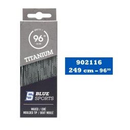 Tkaničky do bruslí Blue Sports Titanium Grey 120 palců = 304cm