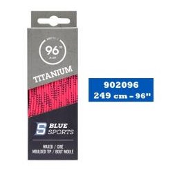 Tkaničky do bruslí Blue Sports Titanium Pink 120 palců = 304cm