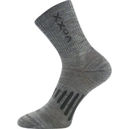Ponožky Powrix merino vlna světle šedé vel. EU 39-42