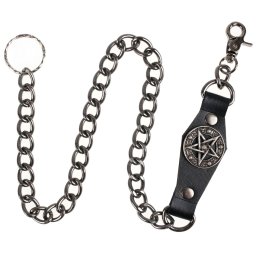 řetěz Pentagram - Dark Silver - PSY684