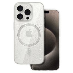 Pouzdro Toptel Glitter MagSafe Case iPhone 15 - Čiré
