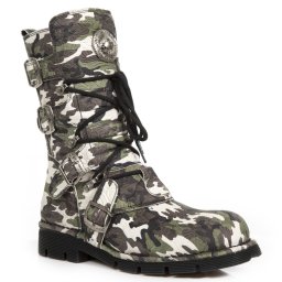 boty NEW ROCK - VINTAGE FLOWER CAMUFLAGE - M.1473-S36