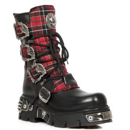 boty NEW ROCK - ITALI NEGRO TELA - M.391T-S1
