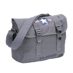 FOSTEX taška přes rameno USAF WWII plátěná ŠEDÁ