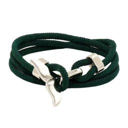 Gaira® Náramek Stříbrná ploutev 3223, Barva zelená