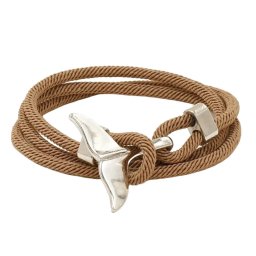 Gaira® Náramek Stříbrná ploutev 3223, Barva béžová