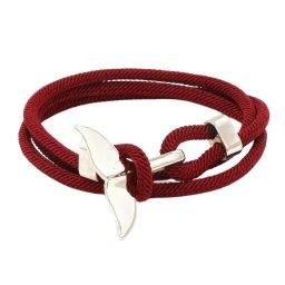 Gaira® Náramek Stříbrná ploutev 3223, Barva vínová