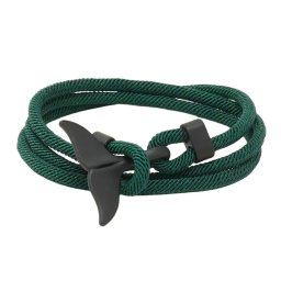 Gaira® Náramek Černá ploutev 3210, Barva zelená