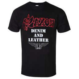 tričko pánské SAXON - DENIM AND LEATHER - PLASTIC HEAD - PH11784