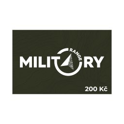 MILITARY RANGE dárkový poukaz MR 200 Kč