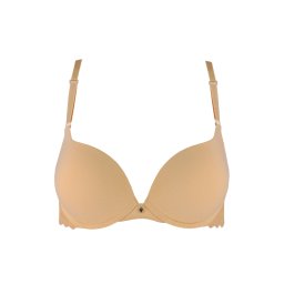 Linaise Push up podrsenka s krajkou 70C béžová